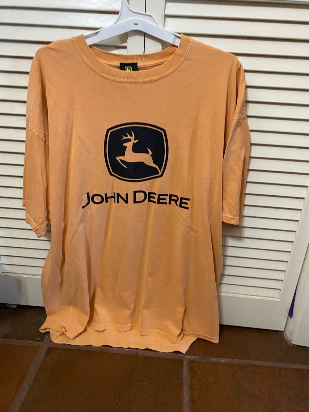 John Deere Peach Short-Sleeve Logo Tee